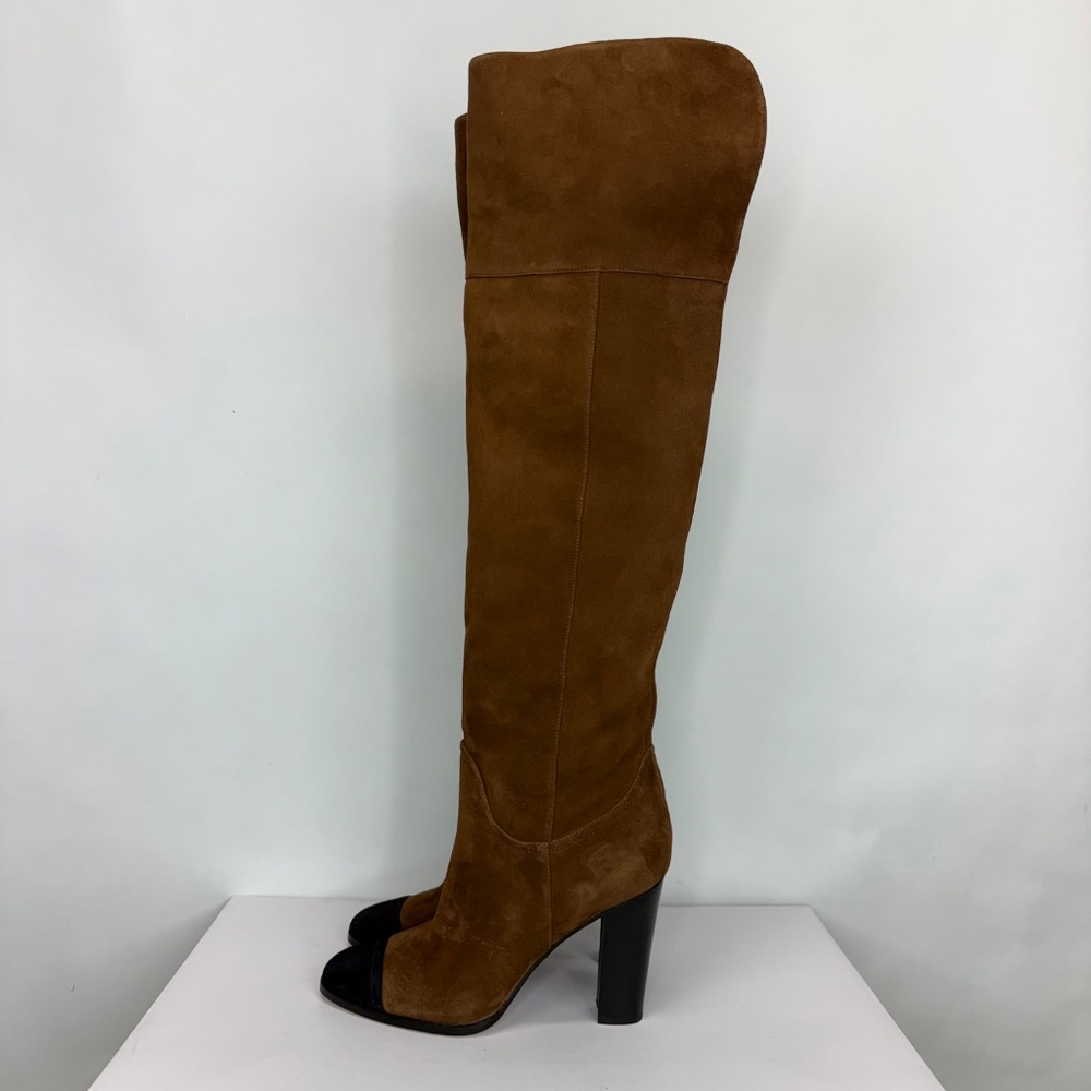 New Veronica Beard Conrad Cap Toe Over the Knee Boot Sz 9 - Picture 5 of 15